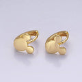 14K Gold Filled Mouse Animal Minimalist Cartilage Huggie Earrings | AE957