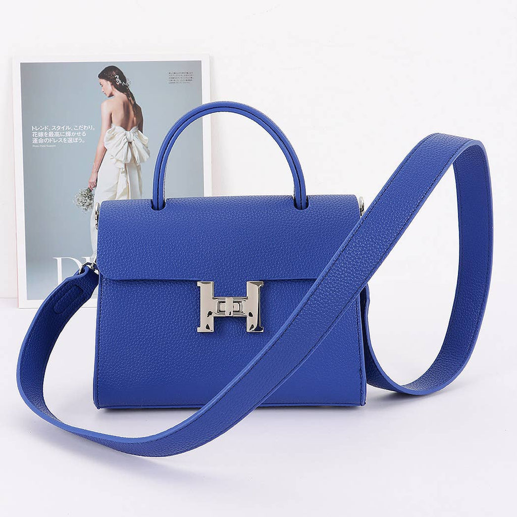 Faux Leather Flap Bag